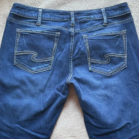 Silver Jeans 33/29 Women's Dark Blue Skinny Jeans - Picture 9 of 11